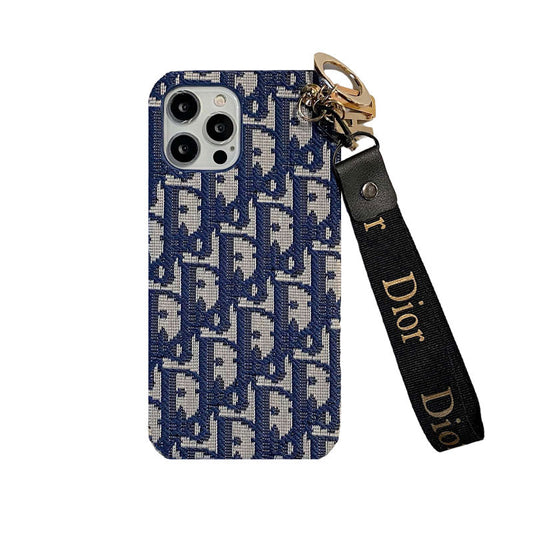 Mote iPhone-deksel med stropp Svart-GS240315
