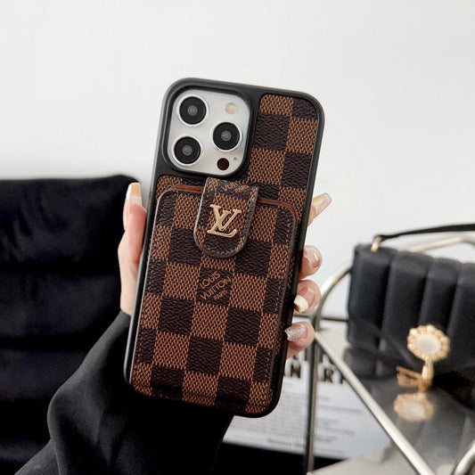 Luksus klassisk kortveske til iPhone