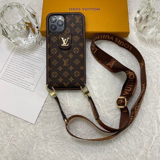 Luksus Card Bag Chain iPhone-deksel