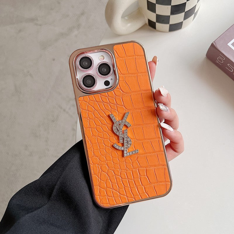 Saint Color Leather Rose Gold iPhone-deksel