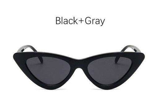 sombra de ojos de gato para mujer, gafas de sol de moda, marca de mujer, gafas de ojo de gato triangulares retro vintage, gafas de sol femeninas, gafas de sol sexis