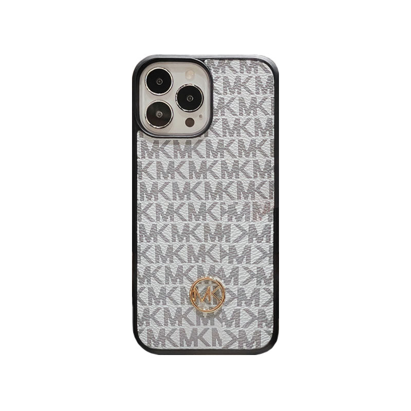 Capa luxuosa para iPhone marrom-MKK240603