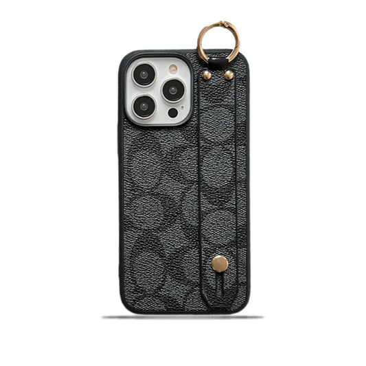 Klassisk iPhone-deksel med holder, svart – SW240330