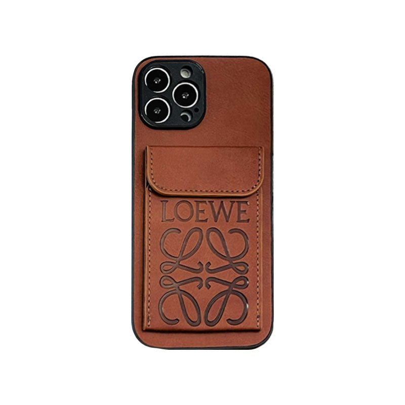 Luxus iPhone tok kártyatartóval, fekete-LZP241448