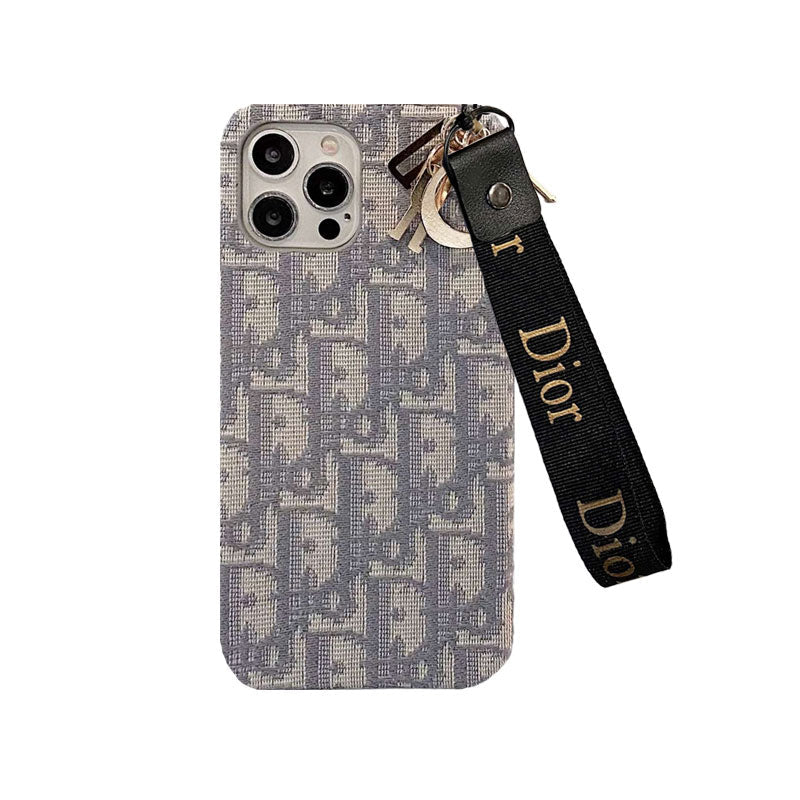 Módne puzdro na iPhone s remienkom čierne-GS240315