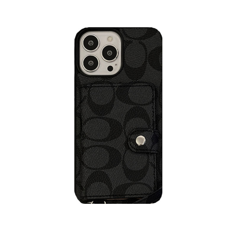 Cás iPhone Clasaiceach Le Sparán Agus Strap Bán -SZK240402