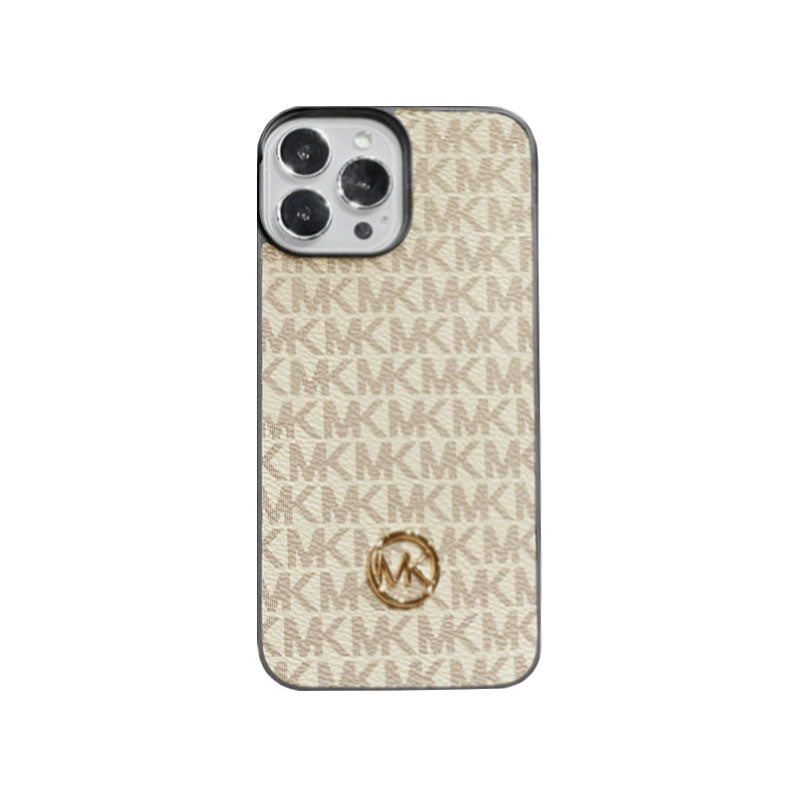 Capa luxuosa para iPhone marrom-MKK240603