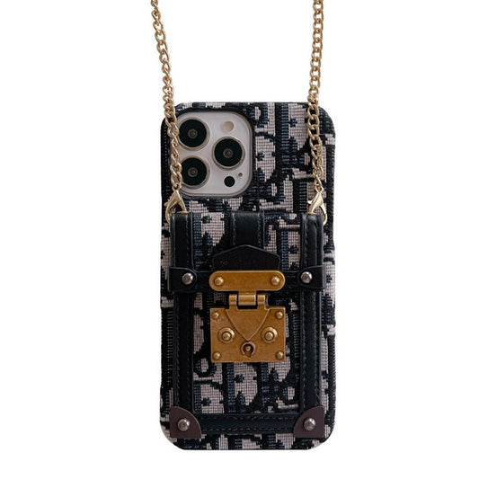 Módní taška na karty Fabric pouzdro na iPhone