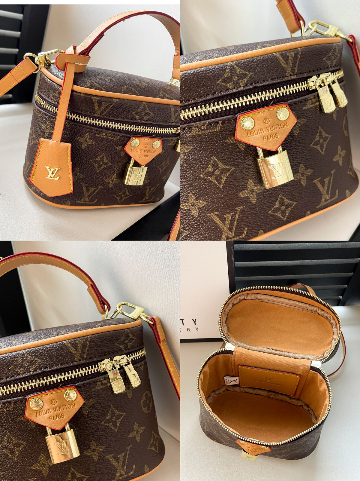 Vintage-Inspired Box hand bag – Elegant Monogram Tote Box