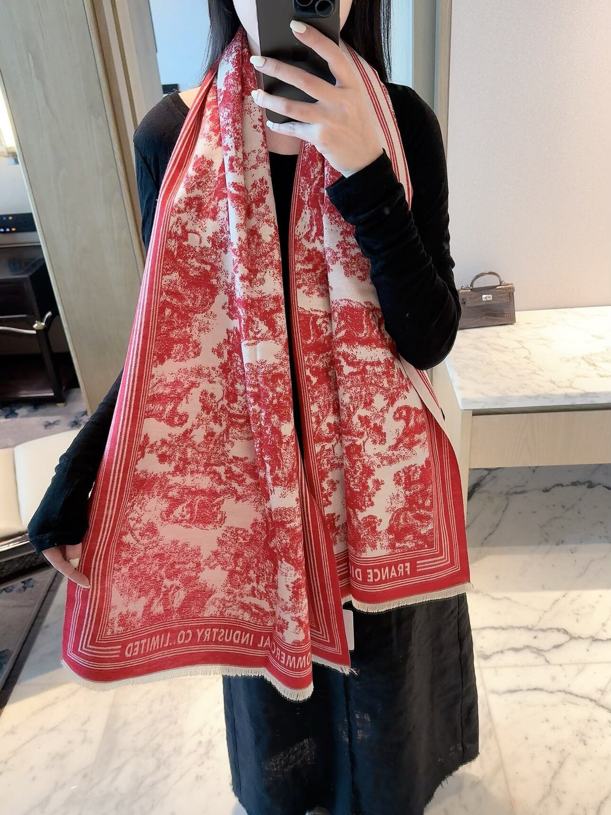 Dior 2026 New Jungle Zoo Cashmere Scarf