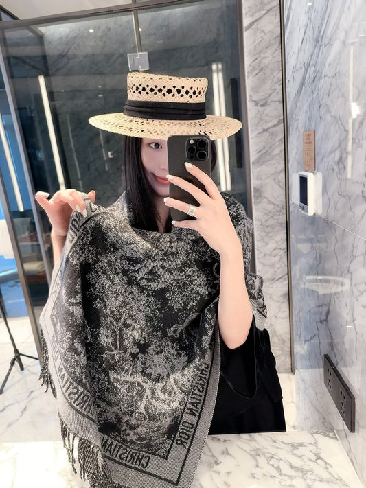 Dior 26 New Jungle Flower Cashmere Scarf