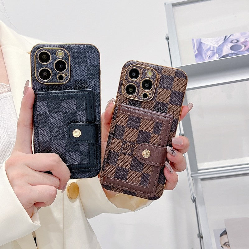 Luxusná klasická taška s farebnými kartami Puzdro na iPhone