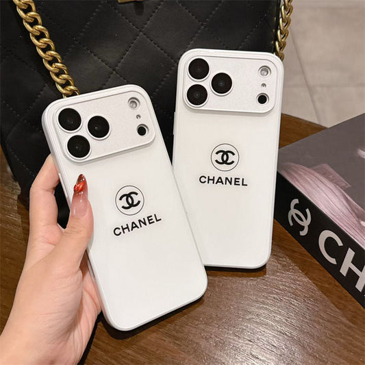 Klassisk Minimalist Luxe iPhone-deksel – White Gloss Edition