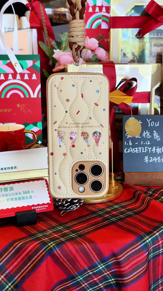 Fjærlett Cozy: Chic Cookie-inspirert iPhone-deksel for trendsettere