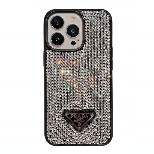 Luksus Diamond Crossbody Chain iPhone-deksel