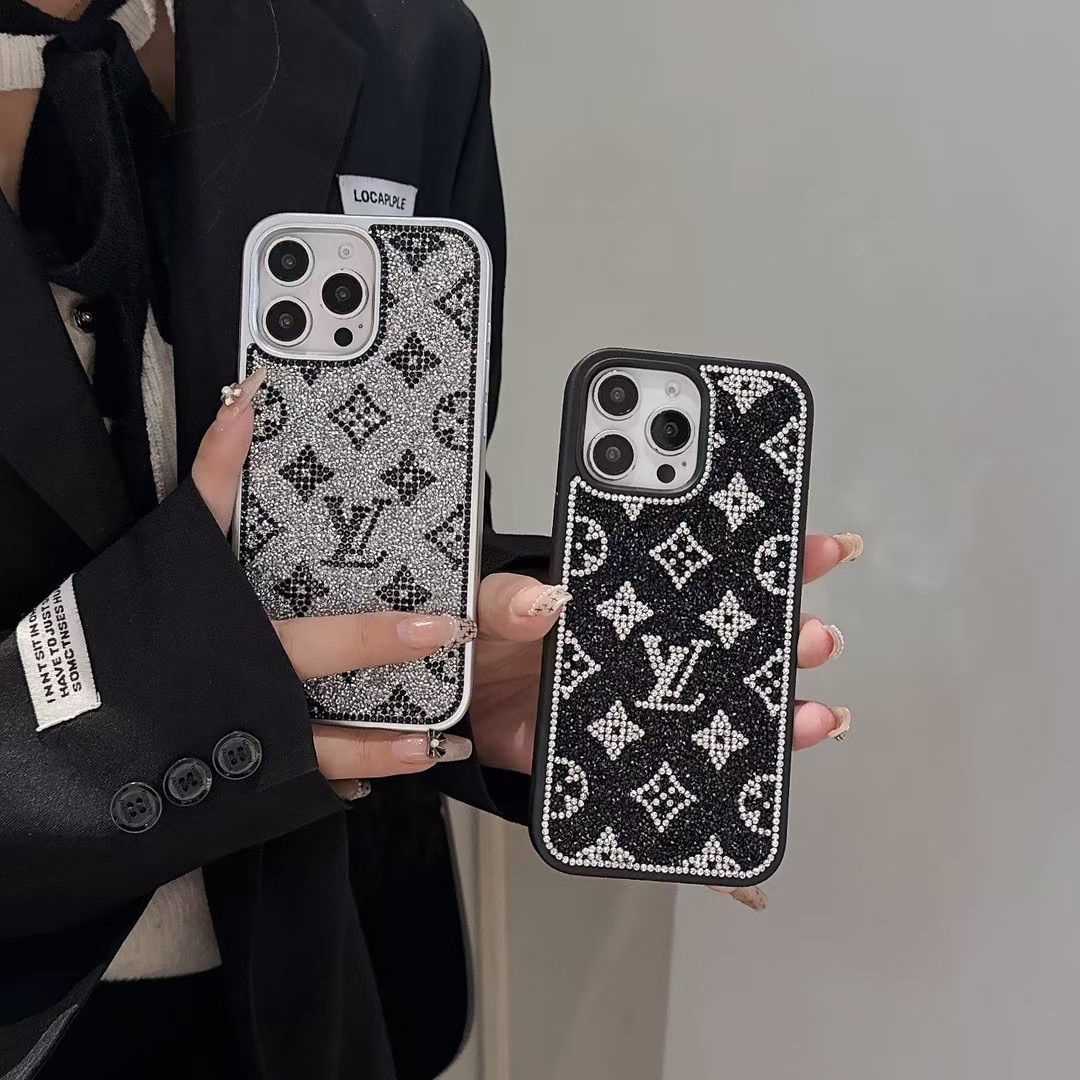 Funda para iPhone inspirada en Y - S - L holográfica con purpurina de lujo - Edición Diamond Shine