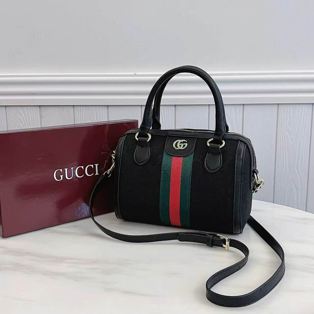 Classic Monogram Top Handle Bag | Structured Shoulder & Crossbody Bag