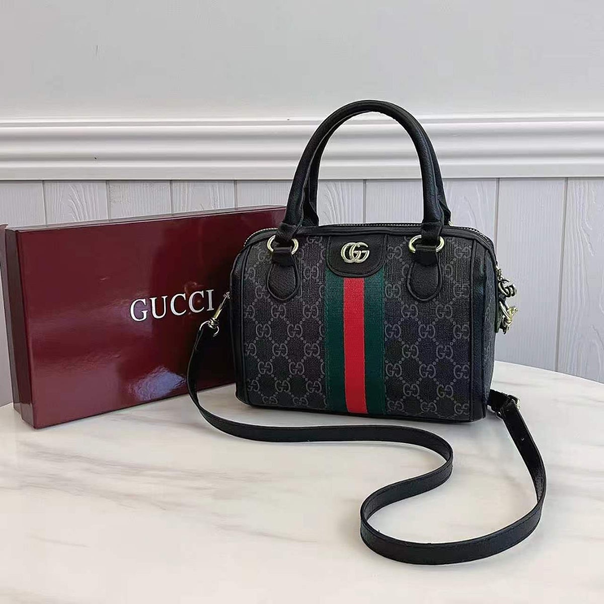 Classic Monogram Top Handle Bag | Structured Shoulder & Crossbody Bag