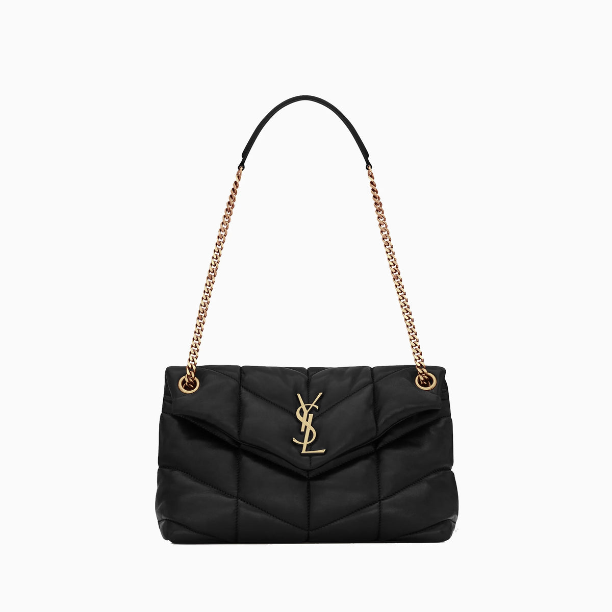 Luxe Quilted Lambskin Shoulder Bag with Chain Strap