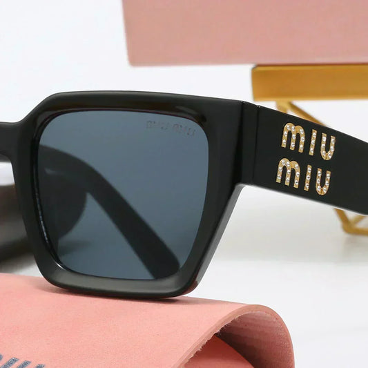 Gafas de sol universales con montura cuadrada de lujo 4018