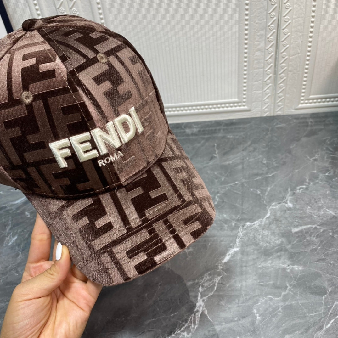 Luksus FF Gold Velvet baseballkasket | Luksus designer justerbar hat