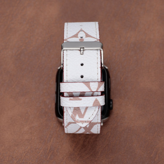 Leather Monogram Apple Watch Bands