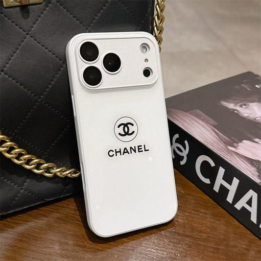 Klassisk Minimalist Luxe iPhone-deksel – White Gloss Edition