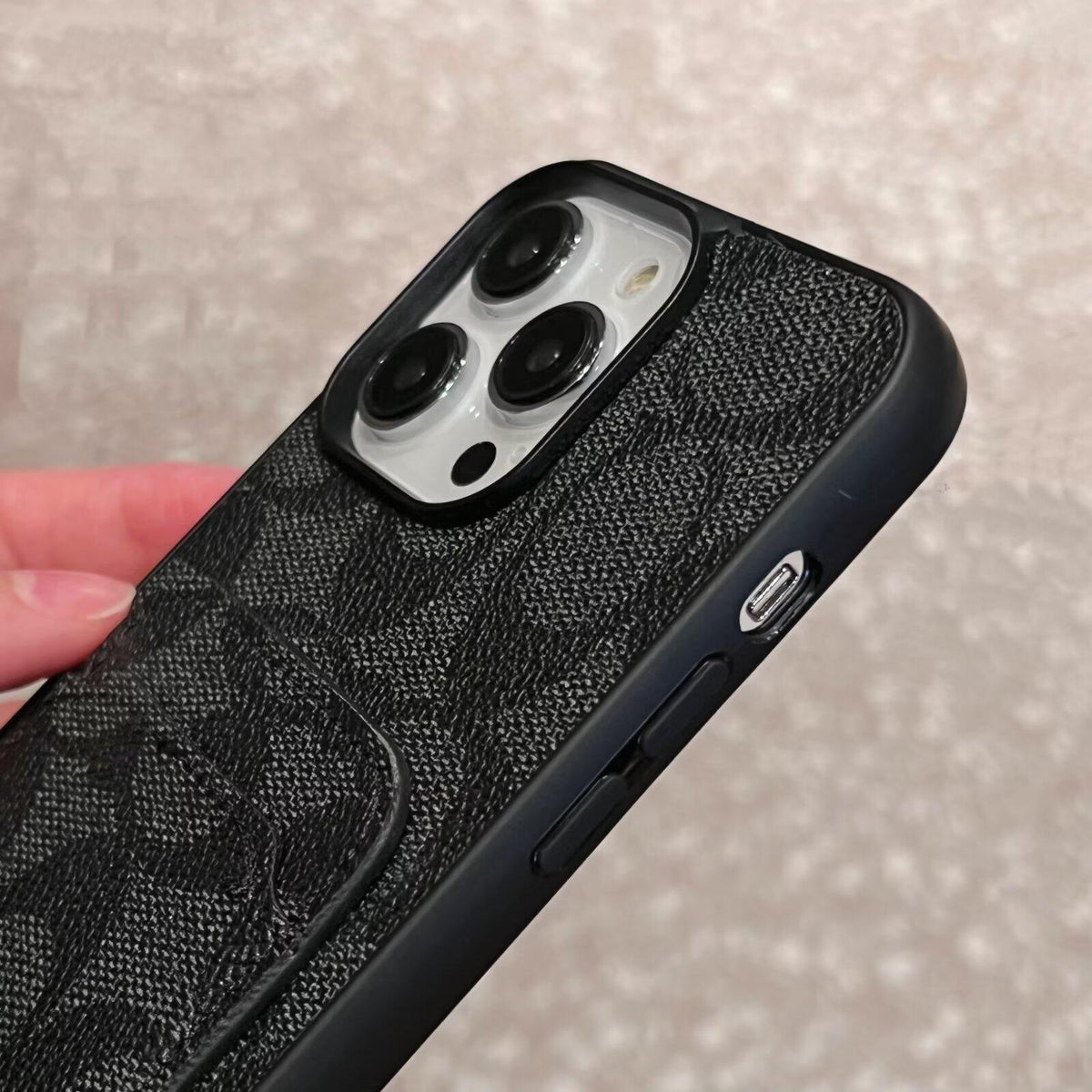 Klassisk kortväska till iPhone läderfodral