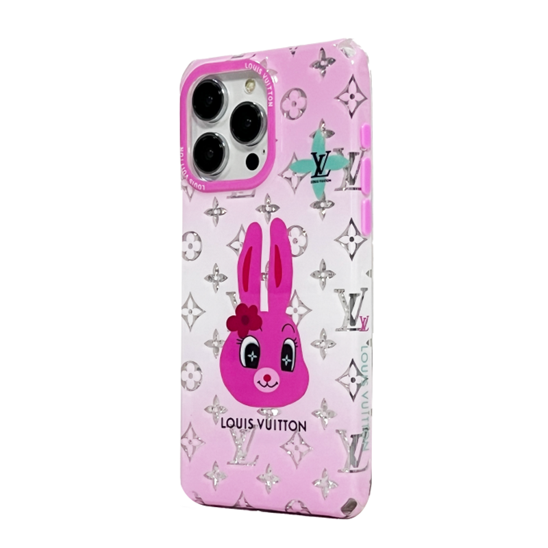Luxuriöse quadratische iPhone-Hülle mit Ente und Kaninchen
