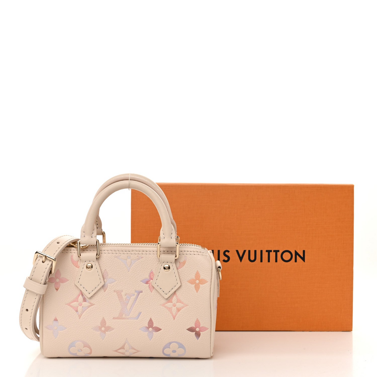 Dreamy Lavender Watercolor Gradient Mini Barrel Crossbody Bag