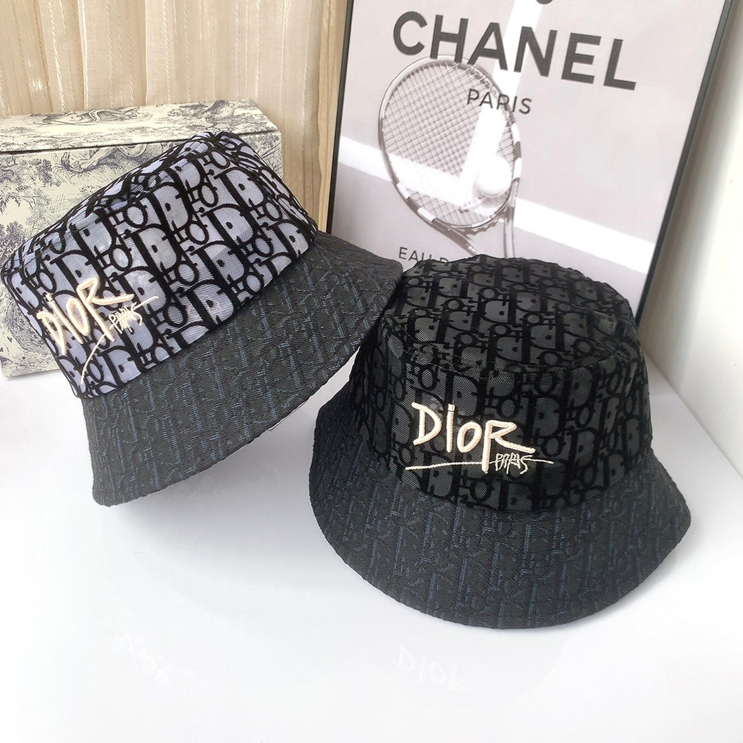Classico cappello da pescatore floccato in pizzo vintage