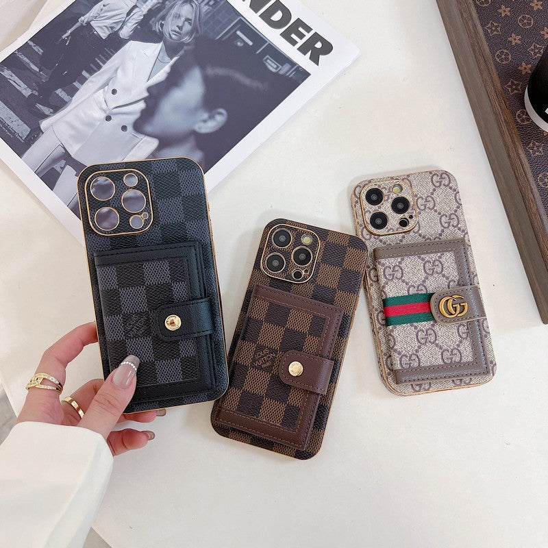 Luxusná klasická taška s farebnými kartami Puzdro na iPhone