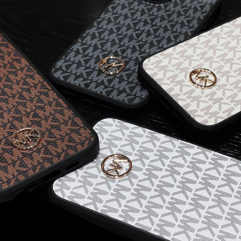 Capa luxuosa para iPhone marrom-MKK240603