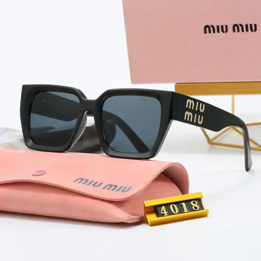Gafas de sol universales con montura cuadrada de lujo 4018