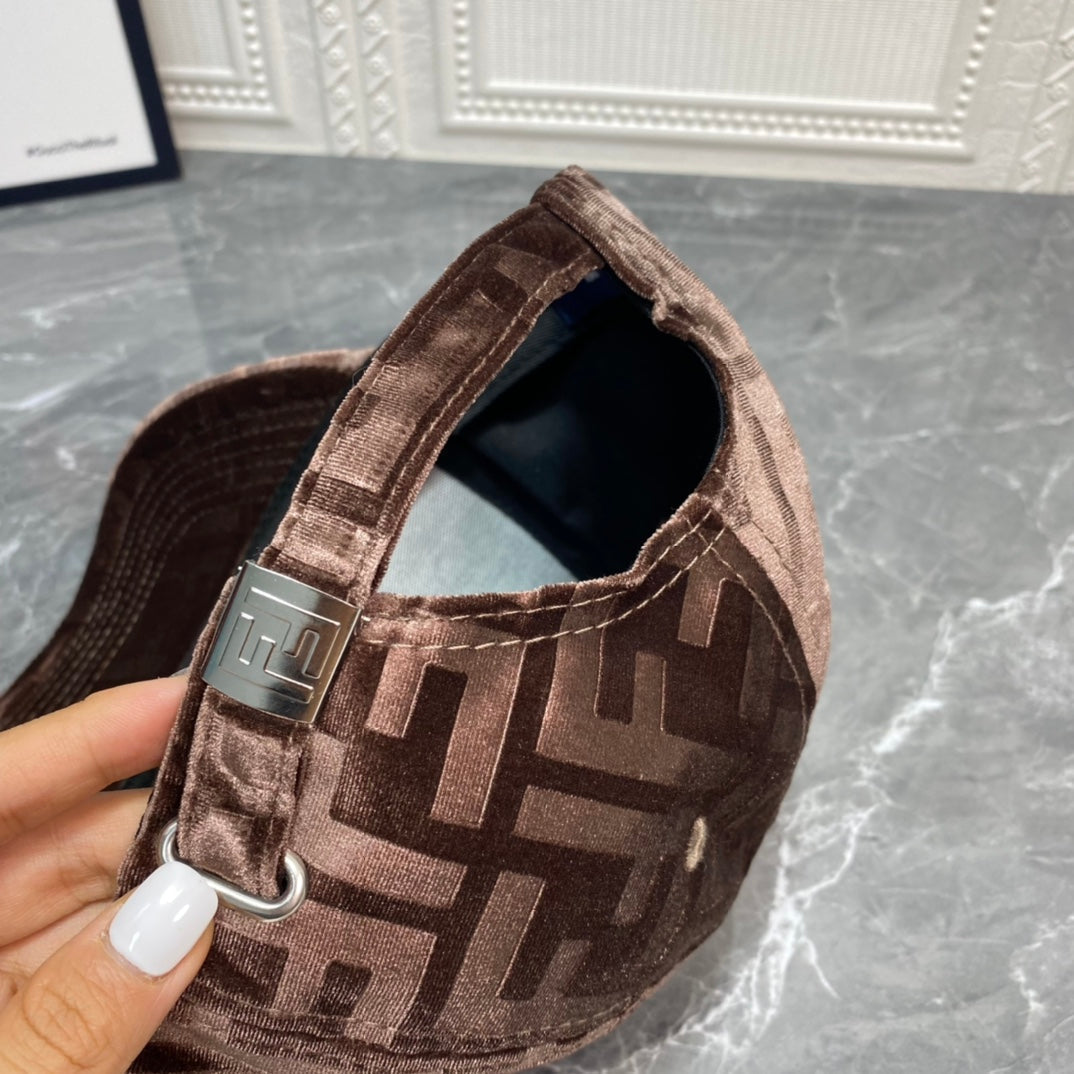 Luksus FF Gold Velvet baseballkasket | Luksus designer justerbar hat