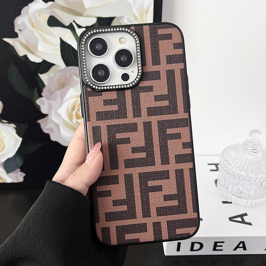 Luxe Fabric Sparkle 서라운드 iPhone 케이스
