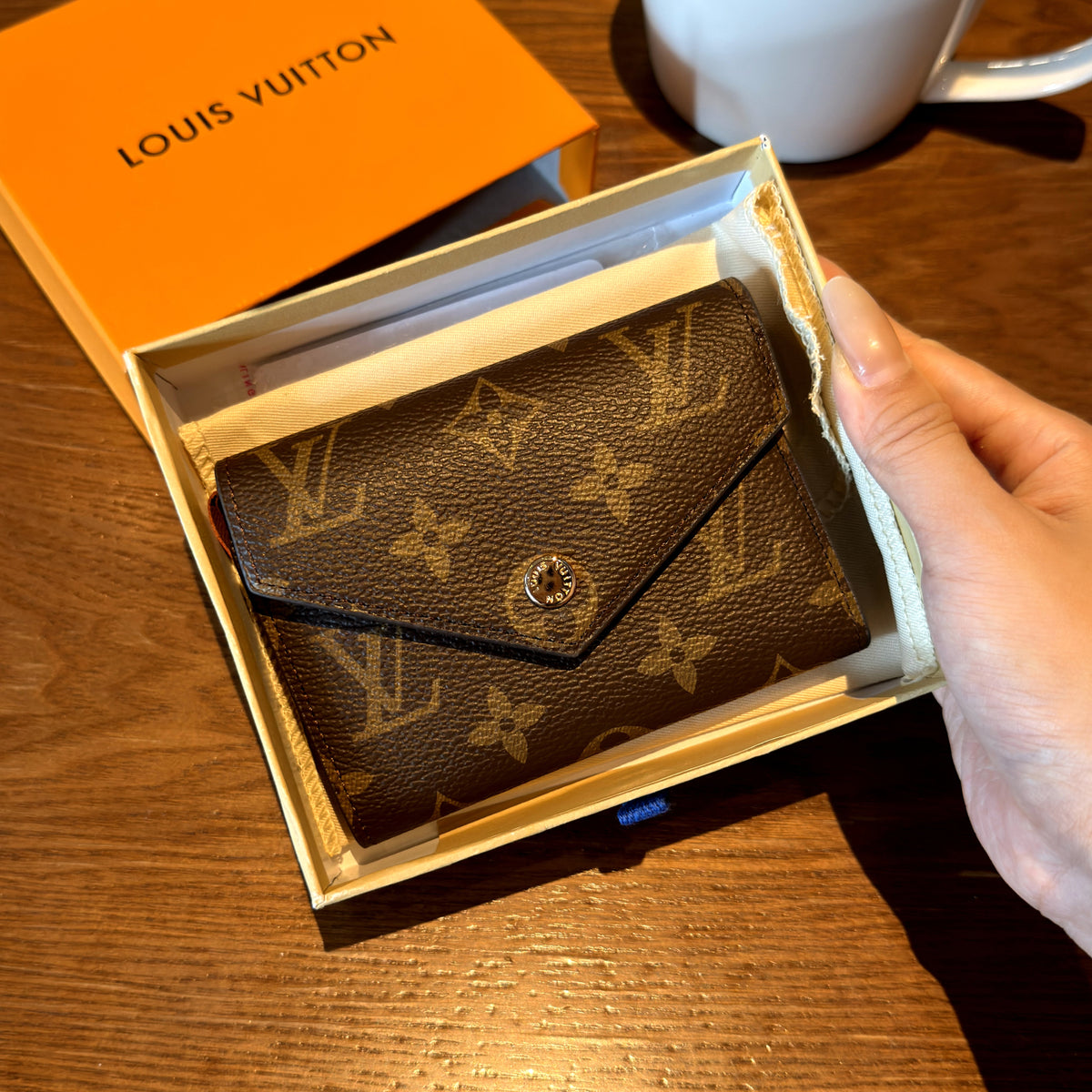 Vintage Print Fold Wallet