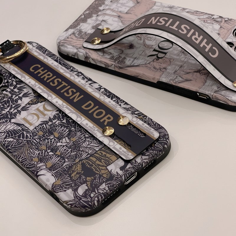 Klasszikus divatos csuklópántos iPhone tok