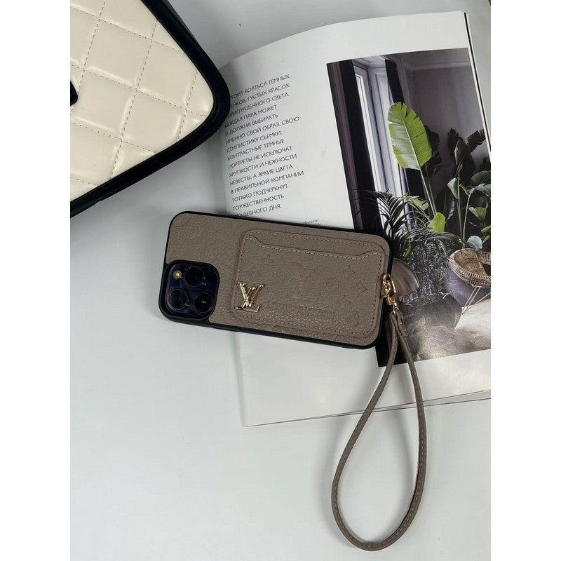 Luxus négyszínű kártyatáska iPhone tok