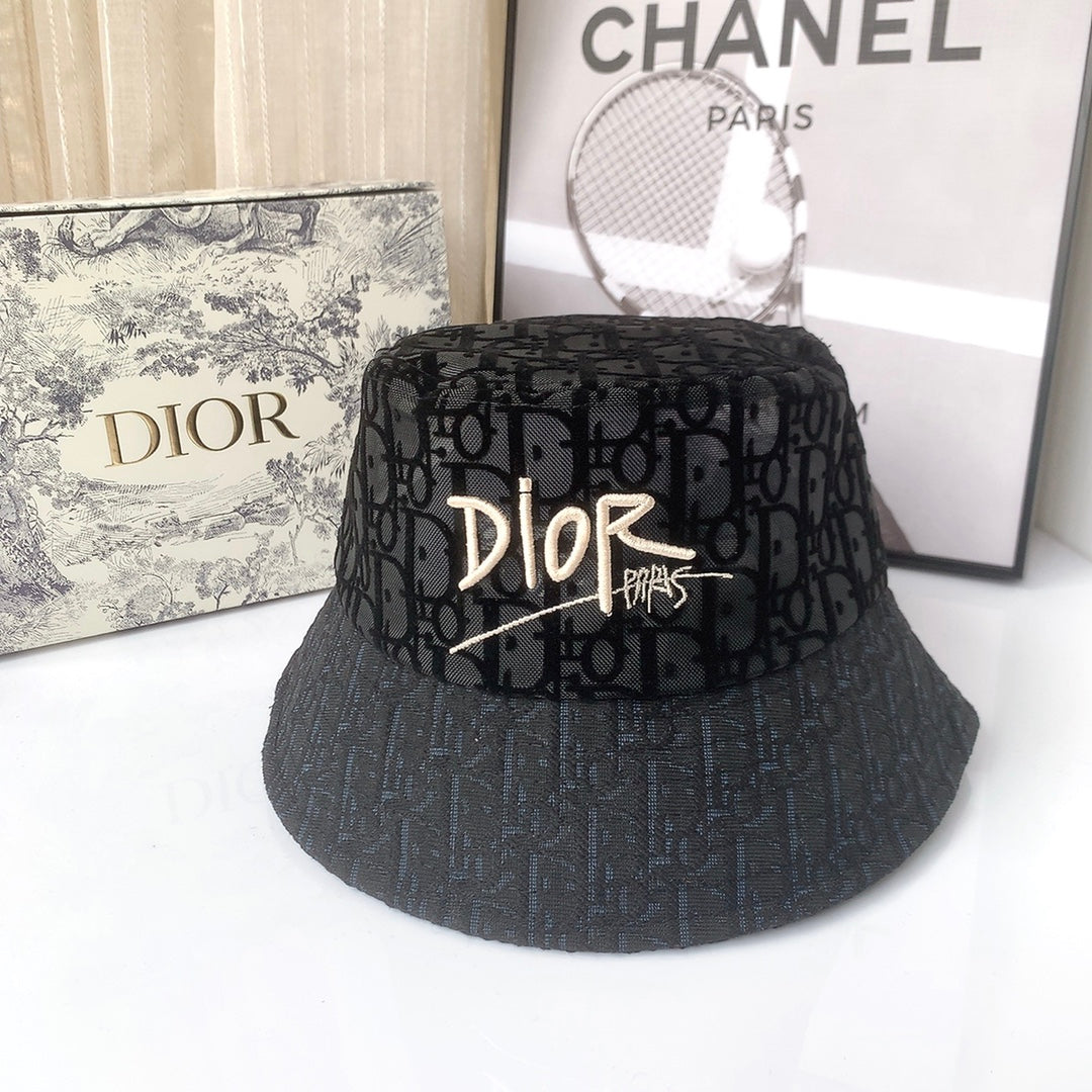 Classico cappello da pescatore floccato in pizzo vintage