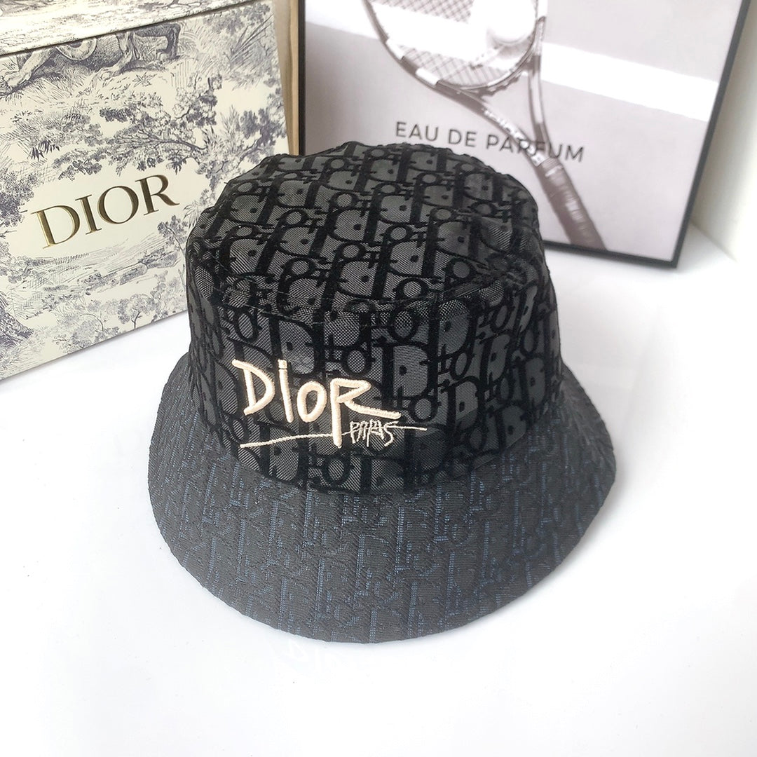 Classico cappello da pescatore floccato in pizzo vintage