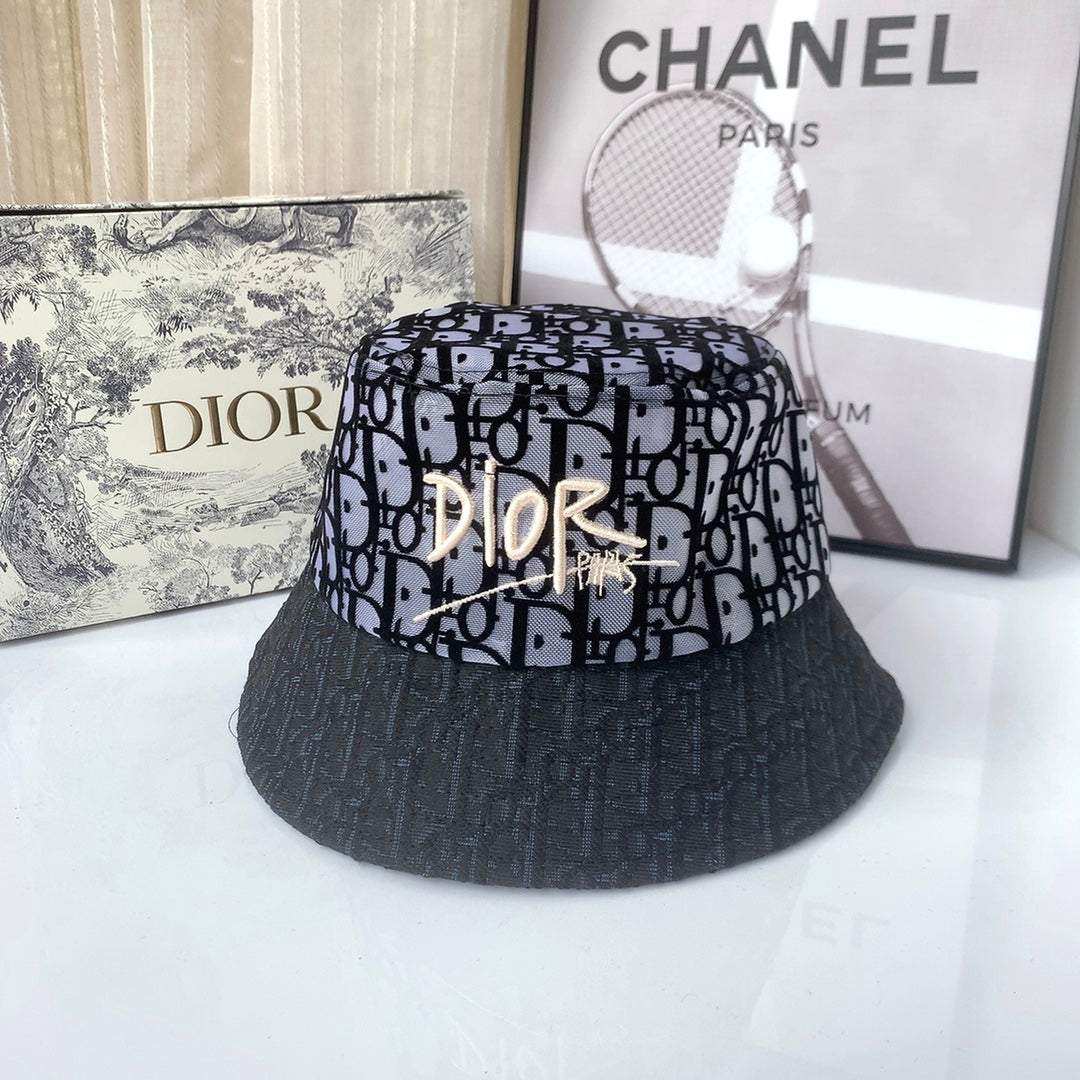 Classico cappello da pescatore floccato in pizzo vintage