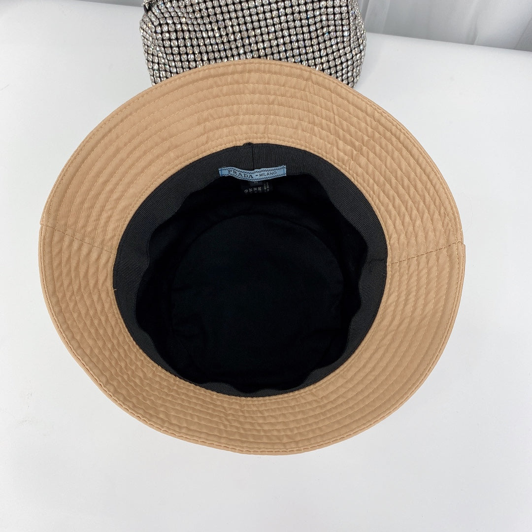 Módní trojúhelník Logo Bucket Hat | Luxusní designová bavlněná čepice