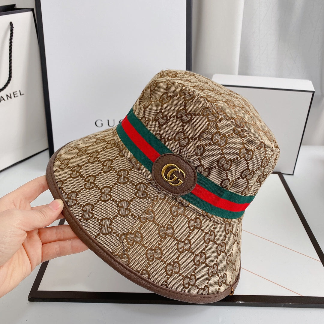 Klassisk GG Supreme Web Stripe Bucket Hat | Luksus designerhat