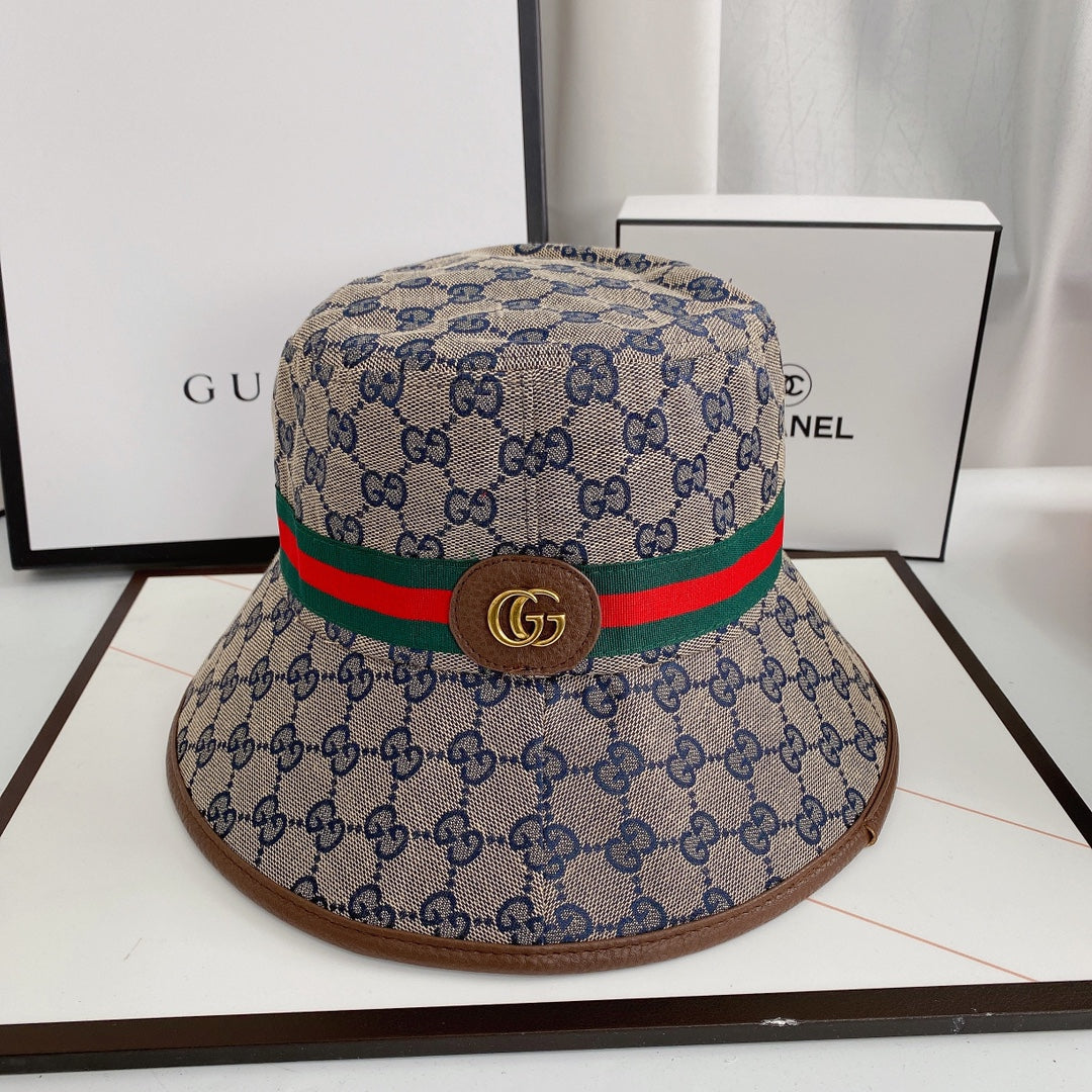Klassisk GG Supreme Web Stripe Bucket Hat | Luksus designerhat
