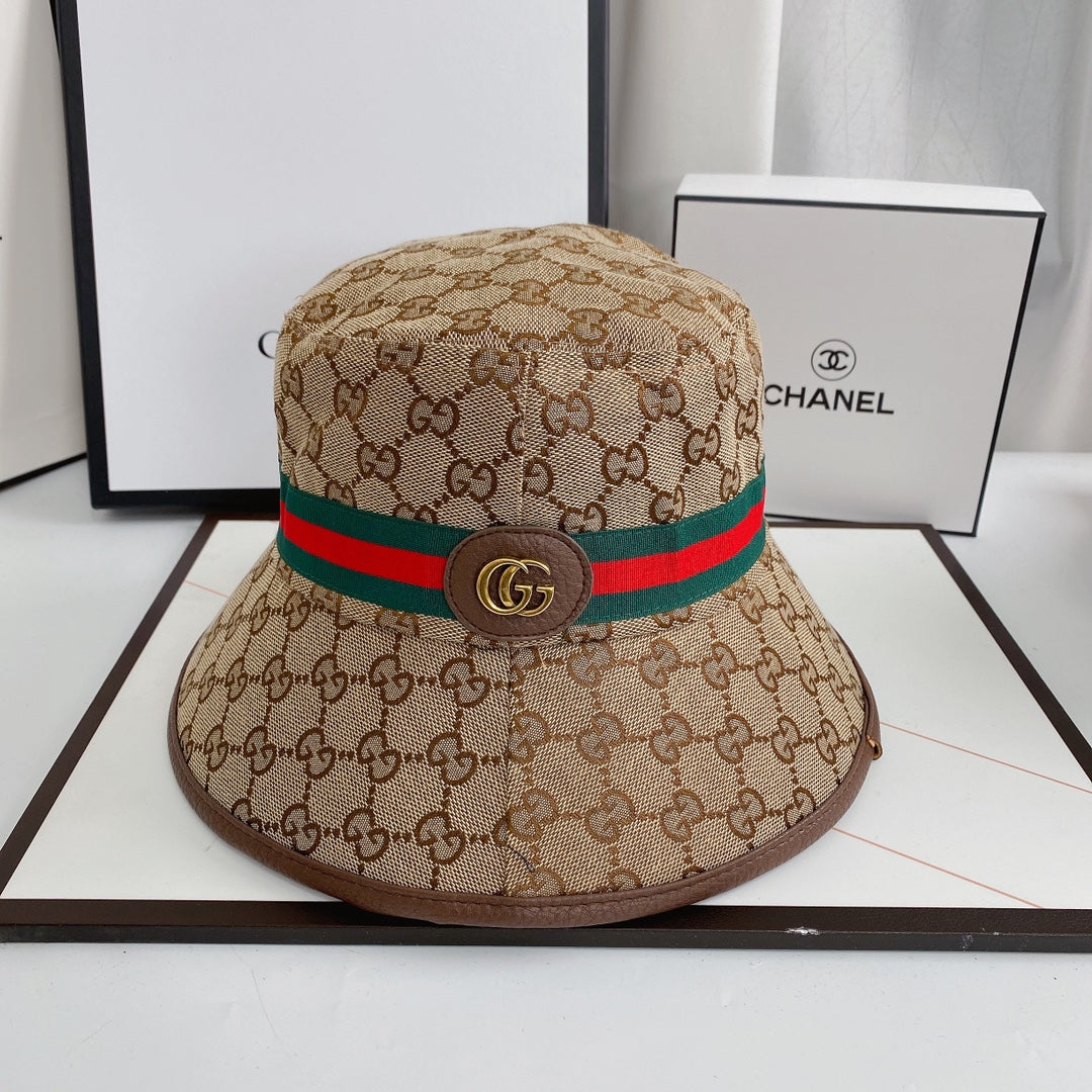Klassisk GG Supreme Web Stripe Bucket Hat | Luksus designerhat
