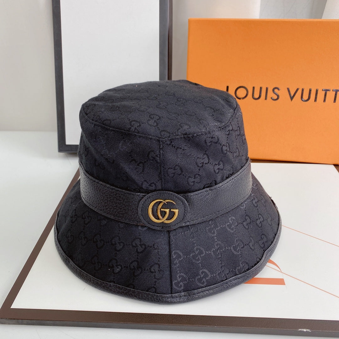 Fibbia per cintura classica con cappello a secchiello GG