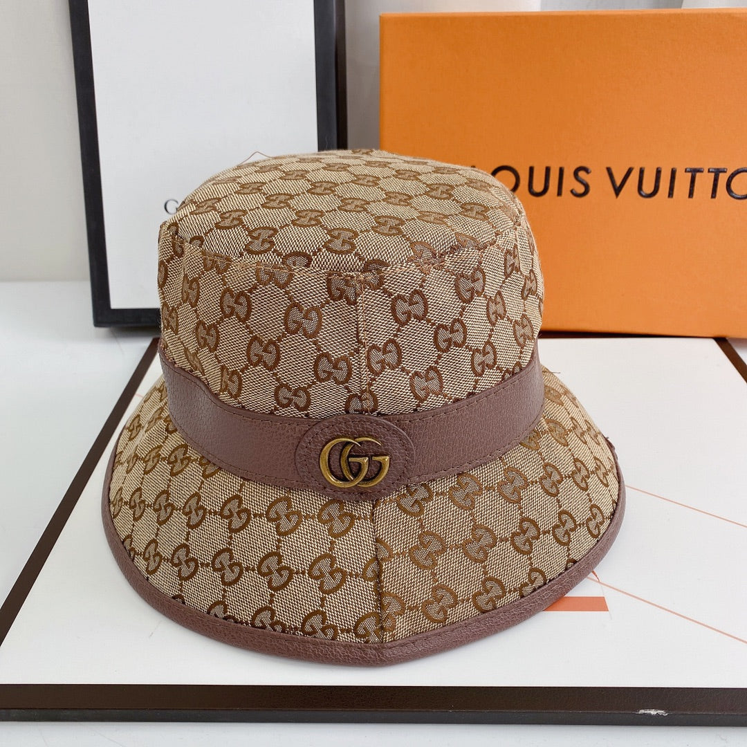 Fibbia per cintura classica con cappello a secchiello GG