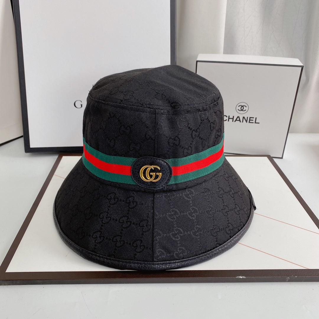 Klassisk GG Supreme Web Stripe Bucket Hat | Luksus designerhat