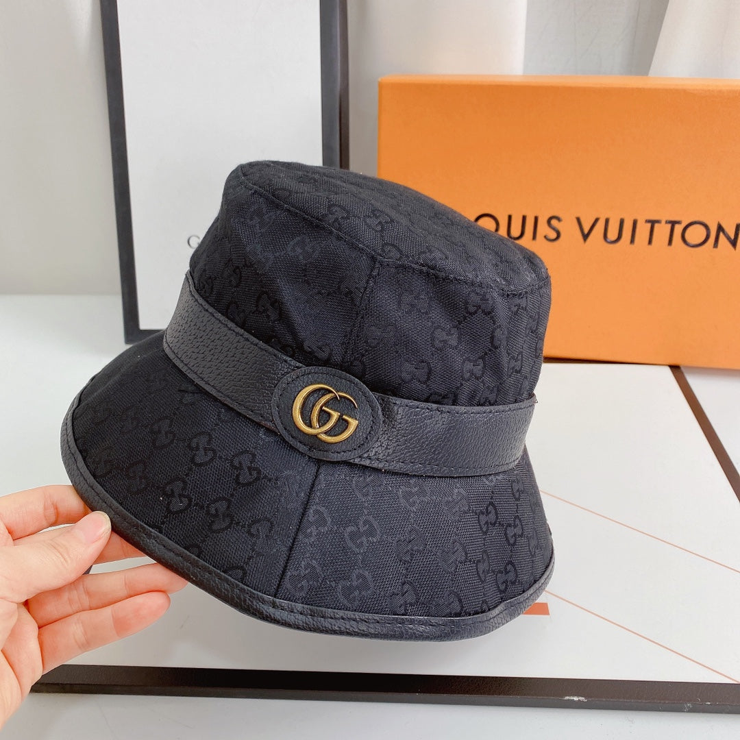 Fibbia per cintura classica con cappello a secchiello GG
